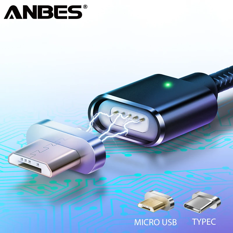 ANBES Magnetic Cable For iPhone Type C USB Magnet Charger Data Charging Charge Micro USB Cable For Android Mobile Phone Cables
ANBES Magnetic Cable For iPhone Type C USB Magnet Charger Data Charging Charge Micro USB Cable For Android Mobile Phone Cables