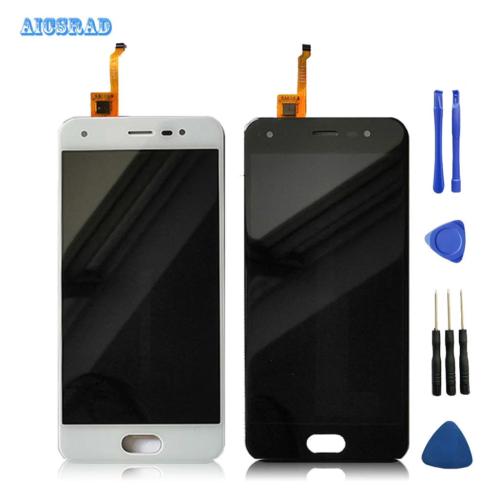 

For BQ Mobile BQ-5012L Rich BQ5012L BQ 5012L bqs 5012 LCD Display+Touch Screen Digitizer Assembly Black White with tape&tools