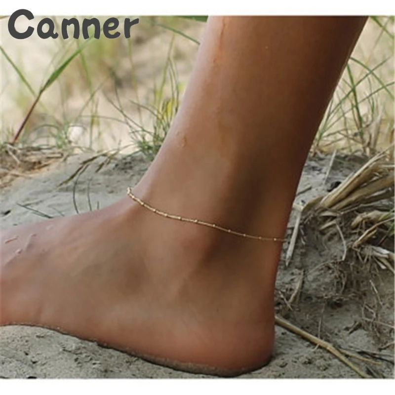 Canner Gold Silver Color Anklet For Women Simple Beaded Chain Anklet Bracelet On Leg Bohemian Summer Ankle Foot Jewelry Gifts A4
Canner Gold Silver Color Anklet For Women Simple Beaded Chain Anklet Bracelet On Leg Bohemian Summer Ankle Foot Jewelry Gifts A4