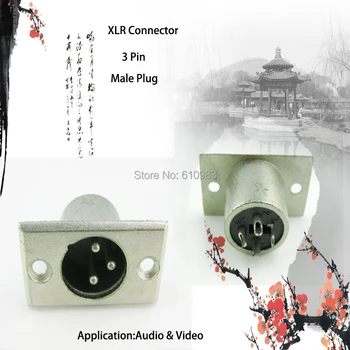 (5 pieces/lot) Wholesale 3 Pole Male XLR Panel Connector Nickel Case Silver Contacts
(5 pieces/lot) Wholesale 3 Pole Male XLR Panel Connector Nickel Case Silver Contacts
