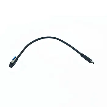 90 degree Right Angle USB 3.0 (Type-A) Male to USB3.1 (Type-C)Male USB Data Sync & Charge Cable Connector(Black) 0.25m
90 degree Right Angle USB 3.0 (Type-A) Male to USB3.1 (Type-C)Male USB Data Sync & Charge Cable Connector(Black) 0.25m