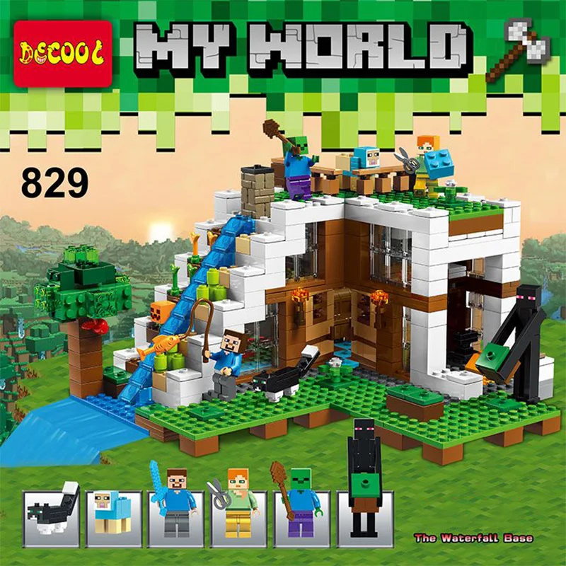 Decool 829 Minecraft The Waterfall Base party Compatible LEGOs modelbouw landscape Model Building Blocks Toys For Children
Decool 829 Minecraft The Waterfall Base party Compatible LEGOs modelbouw landscape Model Building Blocks Toys For Children
