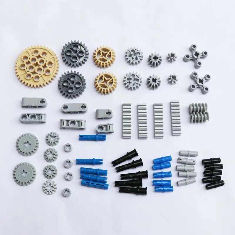 ZXZ 60pcs/set Technic Parts Gears Conectors Model Building Blocks DIY Toys for Boys Compatible With Legoes Technic Accessory 
ZXZ 60pcs/set Technic Parts Gears Conectors Model Building Blocks DIY Toys for Boys Compatible With Legoes Technic Accessory