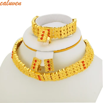 Gold Color Ethiopian Jewelry sets Women Chokers Necklace/Earrings/Ring/Bracelet Sets Eritrea Habesha Africa Bride Jewelry
Gold Color Ethiopian Jewelry sets Women Chokers Necklace/Earrings/Ring/Bracelet Sets Eritrea Habesha Africa Bride Jewelry