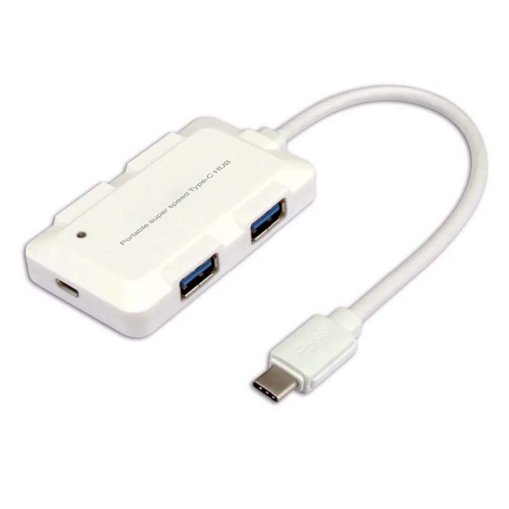 USB-C Hub, Portable 4-Port USB 3.0 Type C Hub w/ Built-in USB 3.0 Cable and Universal Micro USB Power Port
USB-C Hub, Portable 4-Port USB 3.0 Type C Hub w/ Built-in USB 3.0 Cable and Universal Micro USB Power Port