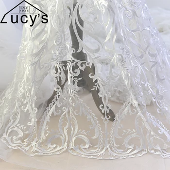 Princess wedding dress lace fabric new design 2017 Tulle mesh embroidered ivory bridal gowns lace material 1 yard
Princess wedding dress lace fabric new design 2017 Tulle mesh embroidered ivory bridal gowns lace material 1 yard