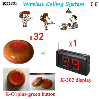 Wireless Call Button,Wireless Table Call Button Waiter For Service(1 Display+32pcs Bell)
Wireless Call Button,Wireless Table Call Button Waiter For Service(1 Display+32pcs Bell)