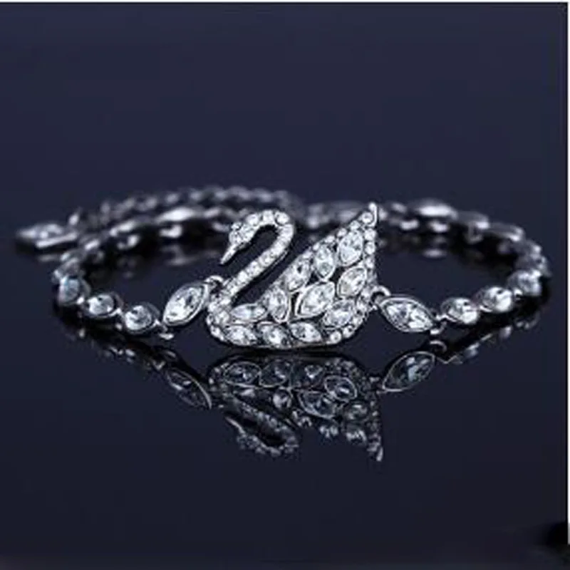 Фото Shi Jia bracelet Swan new alloy silver jewelry diamond and high-end Womens wholesale | Украшения и аксессуары