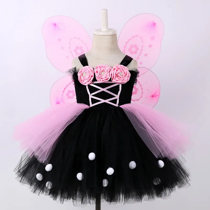 Baby Girls Butterfly Tutu Dress Kids Flowers Fairy Cosplay Costume With Wings Wand Children Fancy Party Dress Pink Black 2-10Yr
Baby Girls Butterfly Tutu Dress Kids Flowers Fairy Cosplay Costume With Wings Wand Children Fancy Party Dress Pink Black 2-10Yr