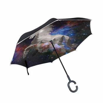 High Quality Creative Modern Magical Horse Upside Down Reverse Umbrella C-Handle Double Layer Inverted Umbrella for Car
High Quality Creative Modern Magical Horse Upside Down Reverse Umbrella C-Handle Double Layer Inverted Umbrella for Car