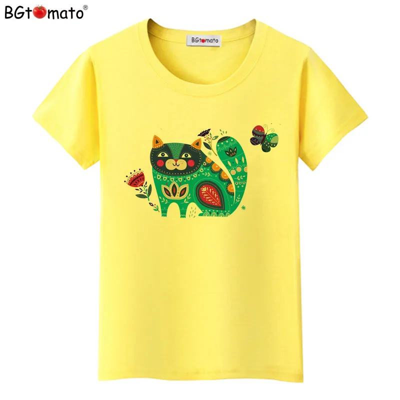 BGtomato T shirt Art work cat tee shirt Creative style beautiful tshirt women brand good quality comfortable clothes
BGtomato T shirt Art work cat tee shirt Creative style beautiful tshirt women brand good quality comfortable clothes