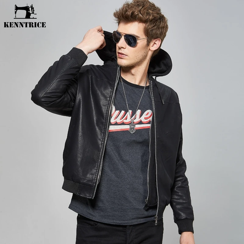 KENNTRICE Motorcycle Men's Leather Jacket Youth Handsome Casual Hooded Leather Coat New Hot Sale Men's Jacket
KENNTRICE Motorcycle Men's Leather Jacket Youth Handsome Casual Hooded Leather Coat New Hot Sale Men's Jacket