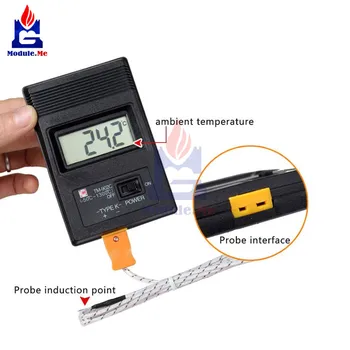 TM902C Digital LCD K Type Thermometer Temperature Single Input Pro Thermocouple Probe detector Sensor Reader Meter TM 902C
TM902C Digital LCD K Type Thermometer Temperature Single Input Pro Thermocouple Probe detector Sensor Reader Meter TM 902C