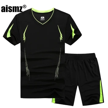 Aismz New Summer Men Set Sporting Suit Short Sleeve T shirt+Shorts Two Piece Set Sweatsuit Quick Drying Tracksuit For Men M-9XL
Aismz New Summer Men Set Sporting Suit Short Sleeve T shirt+Shorts Two Piece Set Sweatsuit Quick Drying Tracksuit For Men M-9XL