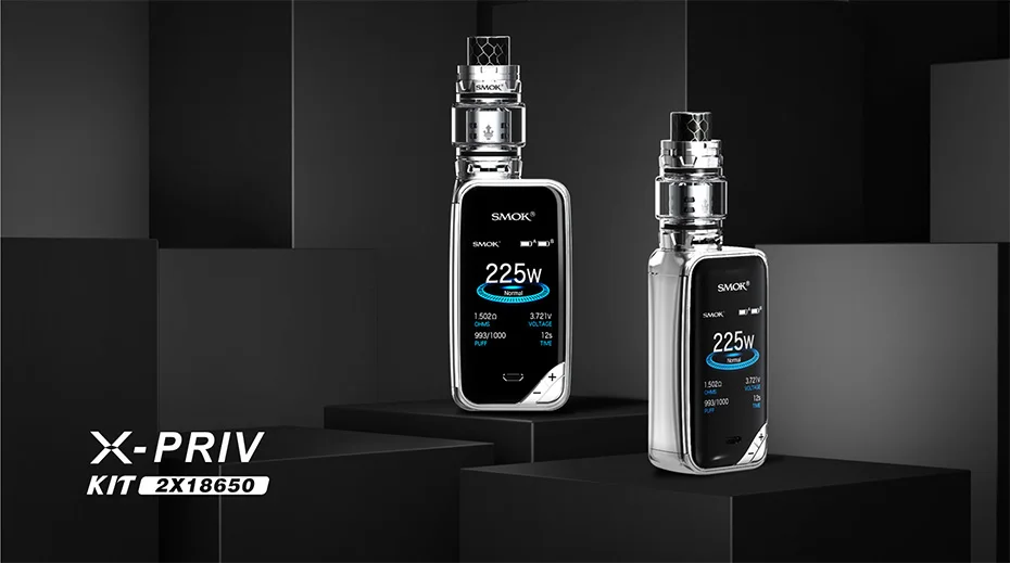 Vape SMOK X-PRIV Kit E Cigarette Box Mod Electronic Cigarette TFV12 Prince Tank Vaporizer X PRIV Mod Original Mag KIT S9231