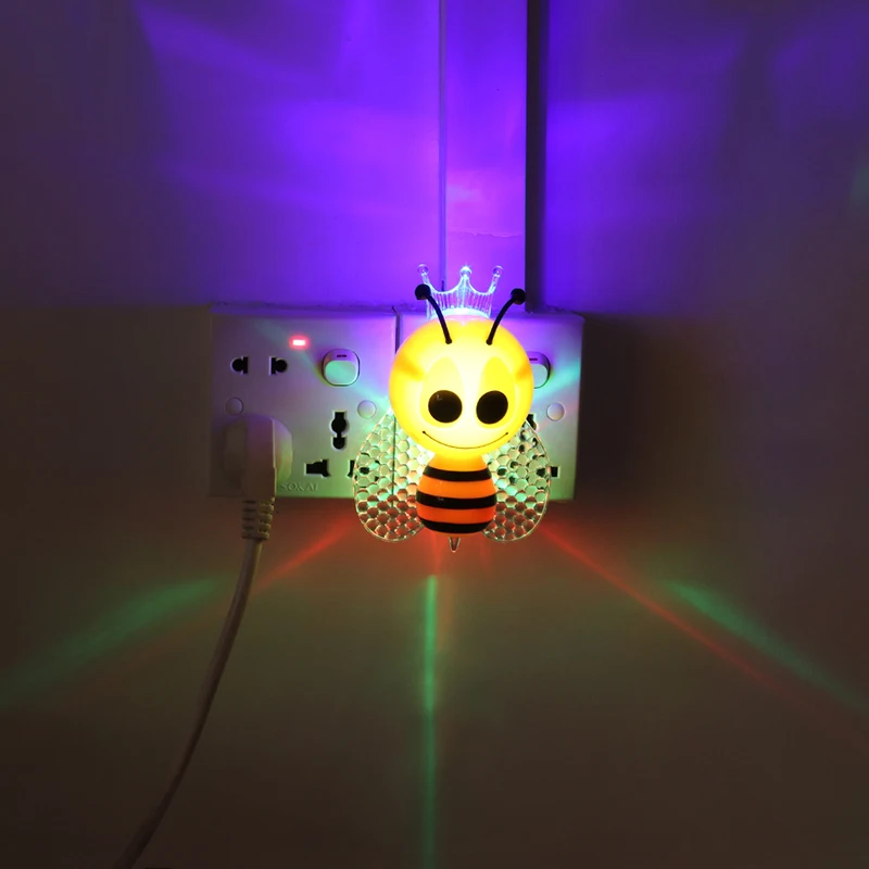 Bee Light Cartoon LED Night Light Cute Colorful Bedside Lights for Baby Bedroom Children's Gifts EU PLUG
Bee Light Cartoon LED Night Light Cute Colorful Bedside Lights for Baby Bedroom Children's Gifts EU PLUG