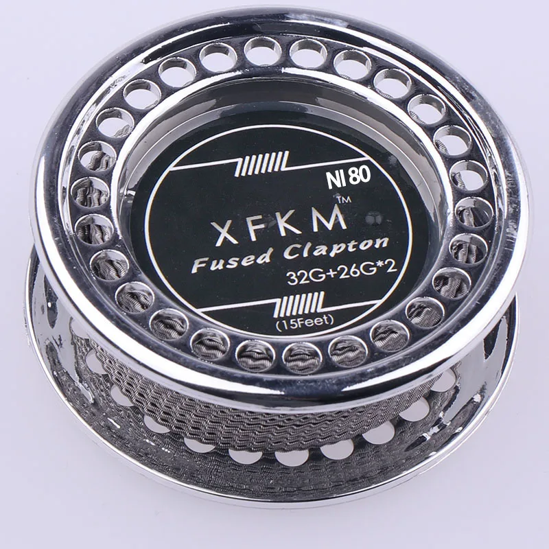 5m/roll XFKM NI80 Fused Clapton Wire heating wire for RDA RBA Rebuildable DIY Atomizer Coil E-Cigarette Vaporizer coils
5m/roll XFKM NI80 Fused Clapton Wire heating wire for RDA RBA Rebuildable DIY Atomizer Coil E-Cigarette Vaporizer coils