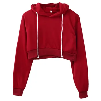 Autumn Women Hoodies Solid Crop Hoodie Long Sleeve Jumper Hooded Pullover Coat Tops Casual Sweatshirt Sudaderas Mujer Drop ship
Autumn Women Hoodies Solid Crop Hoodie Long Sleeve Jumper Hooded Pullover Coat Tops Casual Sweatshirt Sudaderas Mujer Drop ship