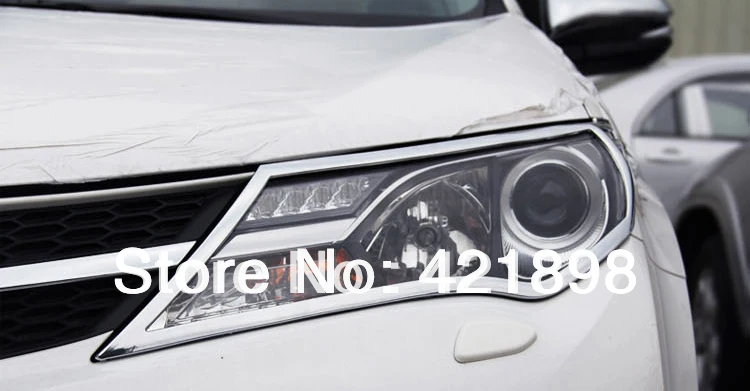 For TOYOTA RAV4 2013 2014 2015 ABS Chrome Head Light Lamp Cover Trim 2 pcs Car Accessories Stickers
For TOYOTA RAV4 2013 2014 2015 ABS Chrome Head Light Lamp Cover Trim 2 pcs Car Accessories Stickers