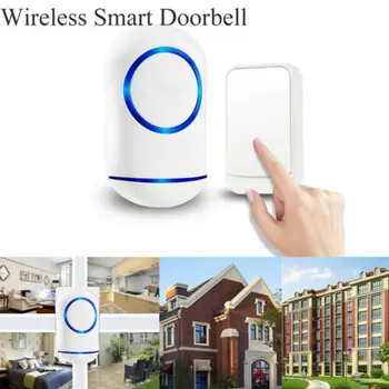 New LED Volume Wireless Smart Doorbell 45 Chime 1 Plugin Receiver+1 Transmitter EU / UK Plug 3B24
New LED Volume Wireless Smart Doorbell 45 Chime 1 Plugin Receiver+1 Transmitter EU / UK Plug 3B24