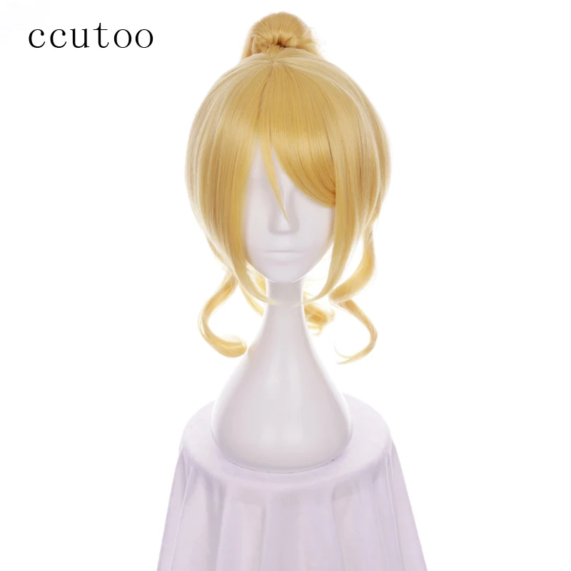 ccutoo Love Live Eli Ayase Ellie Golden Culy Synthetic Short Cosplay Wig Hair With One Chip Ponytail Heat Resistance Fiber
ccutoo Love Live Eli Ayase Ellie Golden Culy Synthetic Short Cosplay Wig Hair With One Chip Ponytail Heat Resistance Fiber