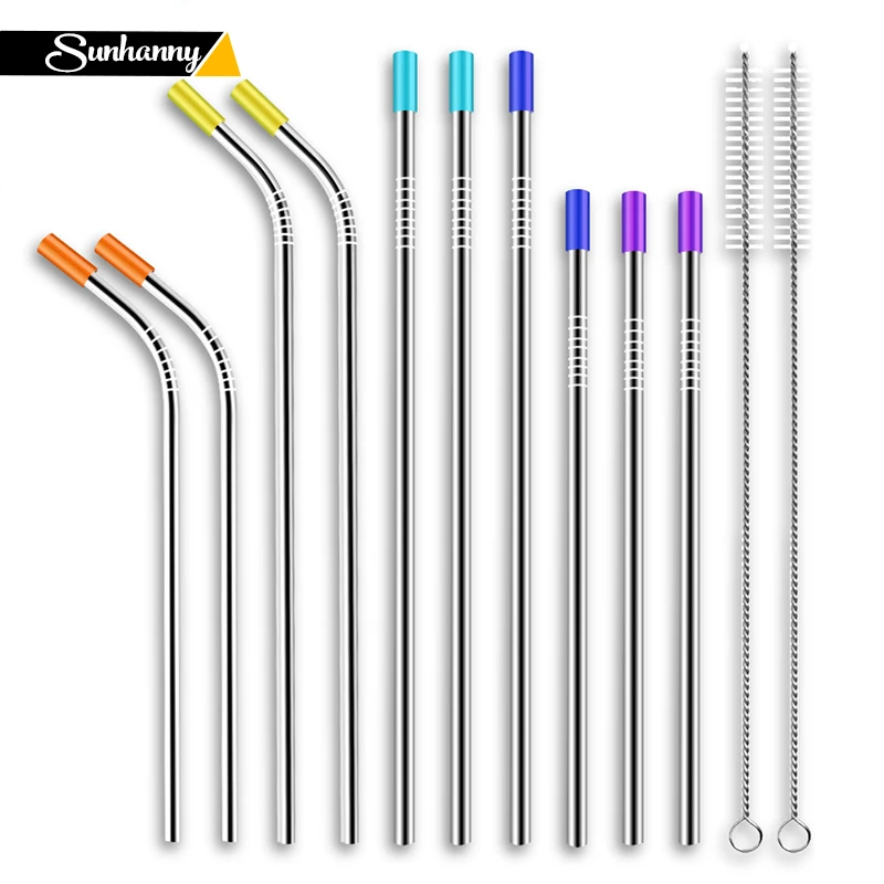 8/10Pcs Reusable Drinking Straw High Quality 18/8 304 Stainless Steel Metal Straws with Cleaner Brush and Storage Pouch
8/10Pcs Reusable Drinking Straw High Quality 18/8 304 Stainless Steel Metal Straws with Cleaner Brush and Storage Pouch