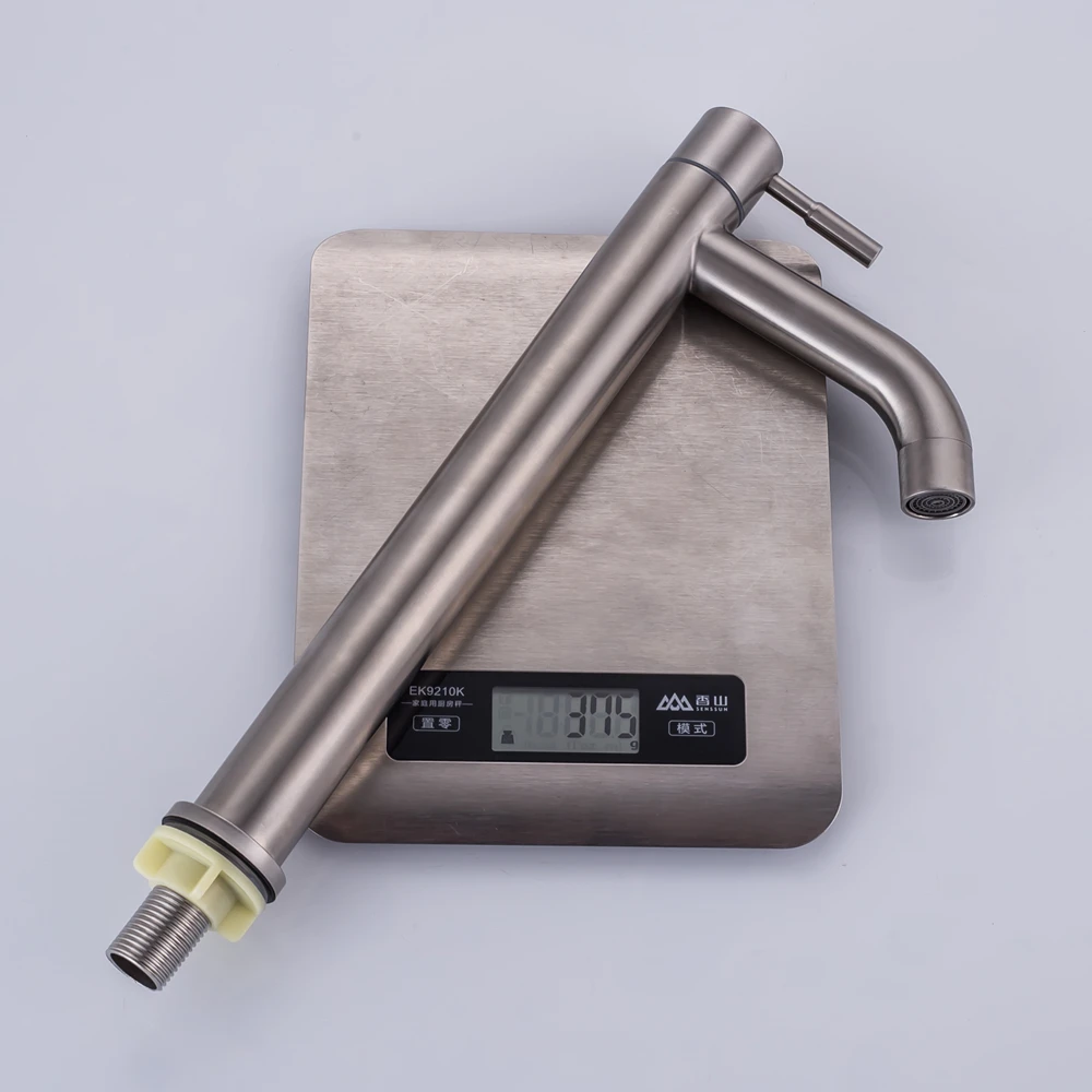304 Stainless Steel Basin faucet Rust and corrosion resistance bathroom kitchen single cold water faucet Torneira Cozinha DOODII6