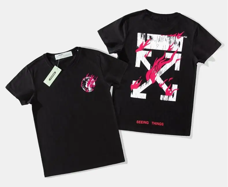 Graffiti arrow 19SS Off-White OW Men/Women Unisex Couple Lovers models fashion Cotton Casual Short sleeve Round neck T-shirt
Graffiti arrow 19SS Off-White OW Men/Women Unisex Couple Lovers models fashion Cotton Casual Short sleeve Round neck T-shirt
