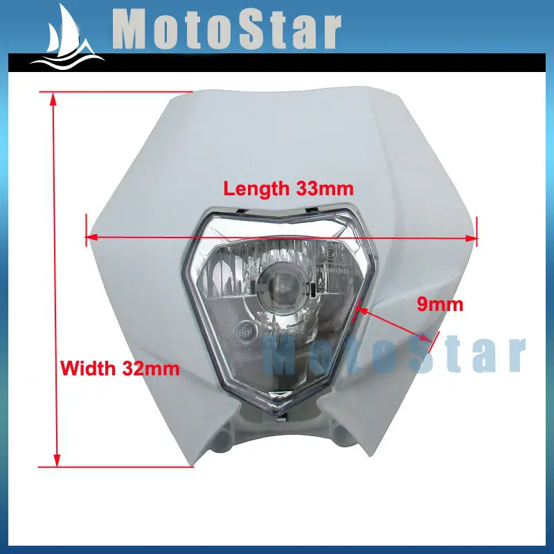 White Headlight Front Head Light For Suzuki RMZ RM DRZ Kawasaki KX KDX KLX KZ Motorcycle Motocross Pit Dirt Bike
White Headlight Front Head Light For Suzuki RMZ RM DRZ Kawasaki KX KDX KLX KZ Motorcycle Motocross Pit Dirt Bike