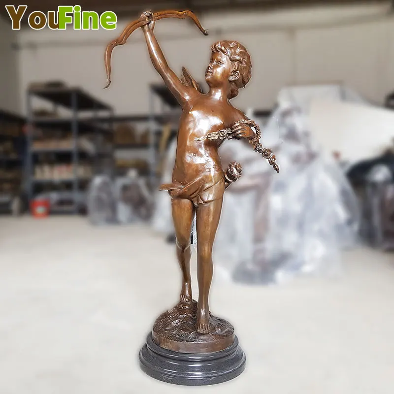 Cupid with Bow Bronze Angel Sculpture Angel Figure Bronze Sculpture Angel Statue Home Art Decoration
Cupid with Bow Bronze Angel Sculpture Angel Figure Bronze Sculpture Angel Statue Home Art Decoration