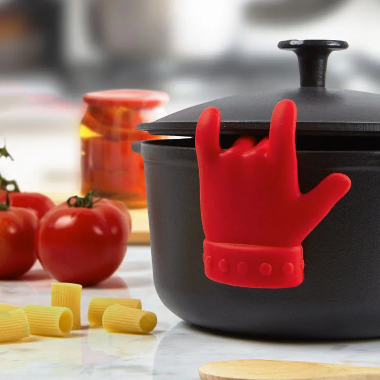 Prevent Overflow Practical Kitchen Gadgets Finger Shaped Pot Covers Anti-overflow Lifting Soup Spoon Shelf Holder Spoon Rests
Prevent Overflow Practical Kitchen Gadgets Finger Shaped Pot Covers Anti-overflow Lifting Soup Spoon Shelf Holder Spoon Rests