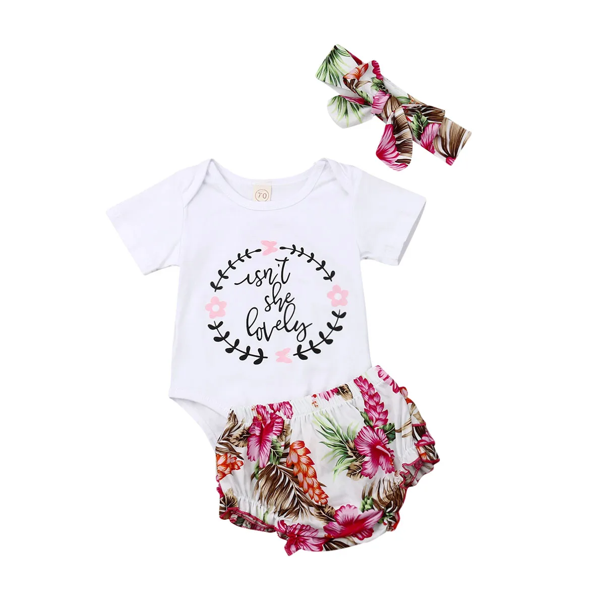 Newborn Kids Baby Girl Clothes Girls Floral Romper Kids Short Sleeve Bodysuit Flower Print Tutu Pants Headband Outfits Set 0-18M
Newborn Kids Baby Girl Clothes Girls Floral Romper Kids Short Sleeve Bodysuit Flower Print Tutu Pants Headband Outfits Set 0-18M