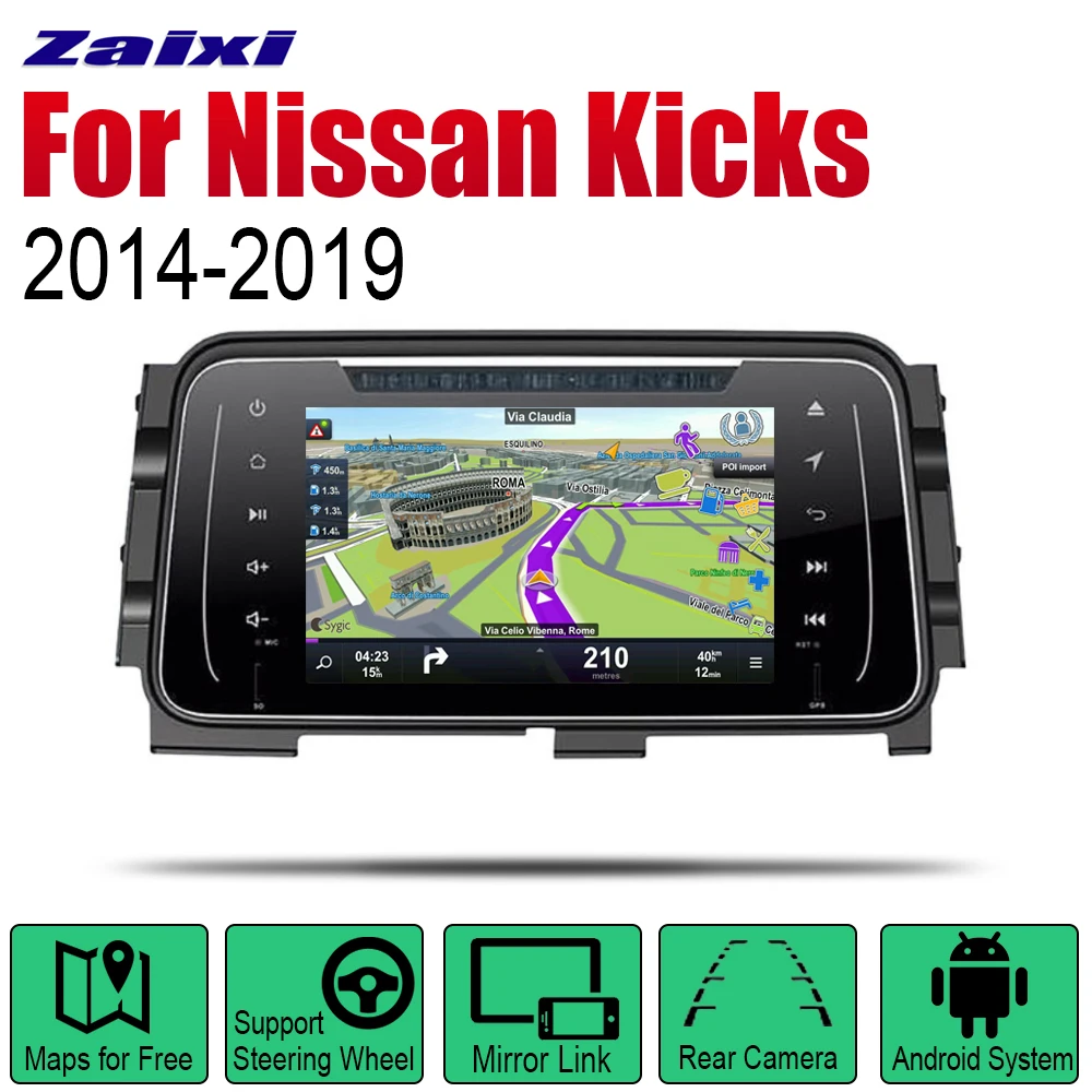 Android Car DVD GPS Navi for Nissan Kicks 2014~2019 player Navigation WiFi Bluetooth Mulitmedia system audio stereo EQ
Android Car DVD GPS Navi for Nissan Kicks 2014~2019 player Navigation WiFi Bluetooth Mulitmedia system audio stereo EQ