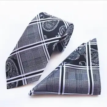 SKng New Silk Tie Set 8CM Paisley men Tie Hanky Sets Men's 100% Silk Ties For Men Wedding Tie Cravate Homme 5 Colors
SKng New Silk Tie Set 8CM Paisley men Tie Hanky Sets Men's 100% Silk Ties For Men Wedding Tie Cravate Homme 5 Colors