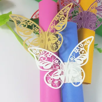 50 pcs hollow carving butterfly pearl paper napkin ring wedding decoration birthday party various dinner supplies 6ZM05
50 pcs hollow carving butterfly pearl paper napkin ring wedding decoration birthday party various dinner supplies 6ZM05