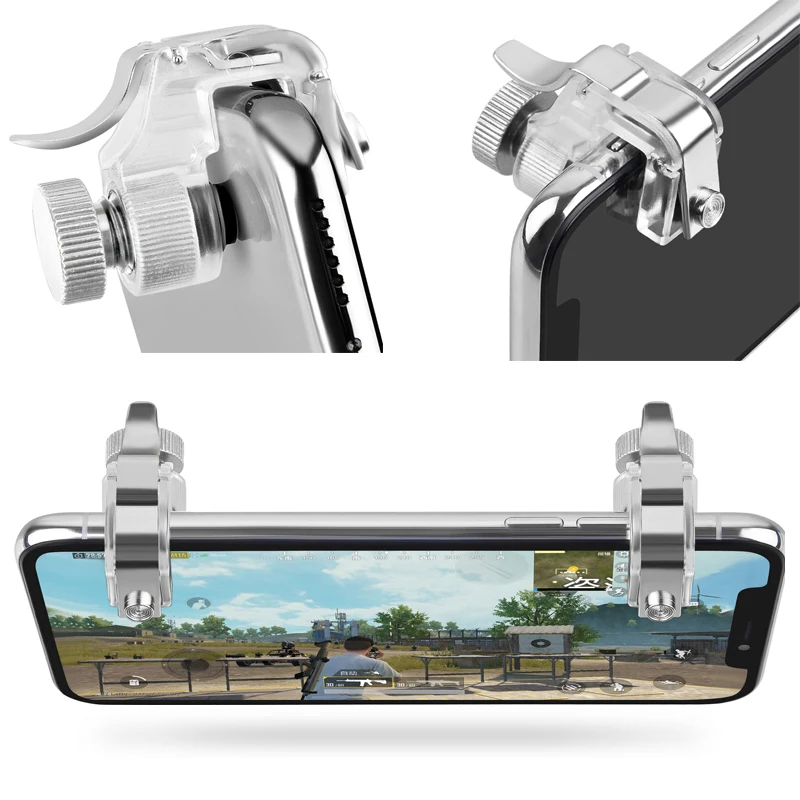 Phone Gamepad Trigger Fire Button Aim Key Smart phone Mobile Games L1R1 Shooter Controller PUBG V3.0 for Iphone Xiaomi 
Phone Gamepad Trigger Fire Button Aim Key Smart phone Mobile Games L1R1 Shooter Controller PUBG V3.0 for Iphone Xiaomi