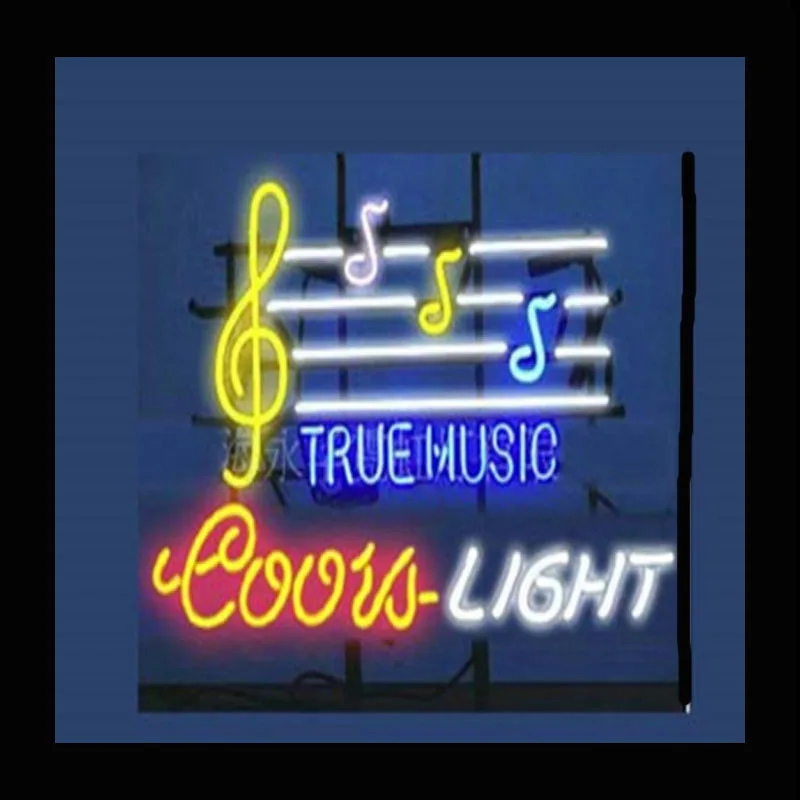 Настоящая музыкальная неоновая вывеска для организаций и магазинов лампы Coors