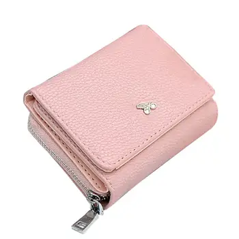 Leather Solid Color Women Short Wallet Purse Card Cash Small Zipper Bag Luxury Brand Wallets and Purse
Leather Solid Color Women Short Wallet Purse Card Cash Small Zipper Bag Luxury Brand Wallets and Purse