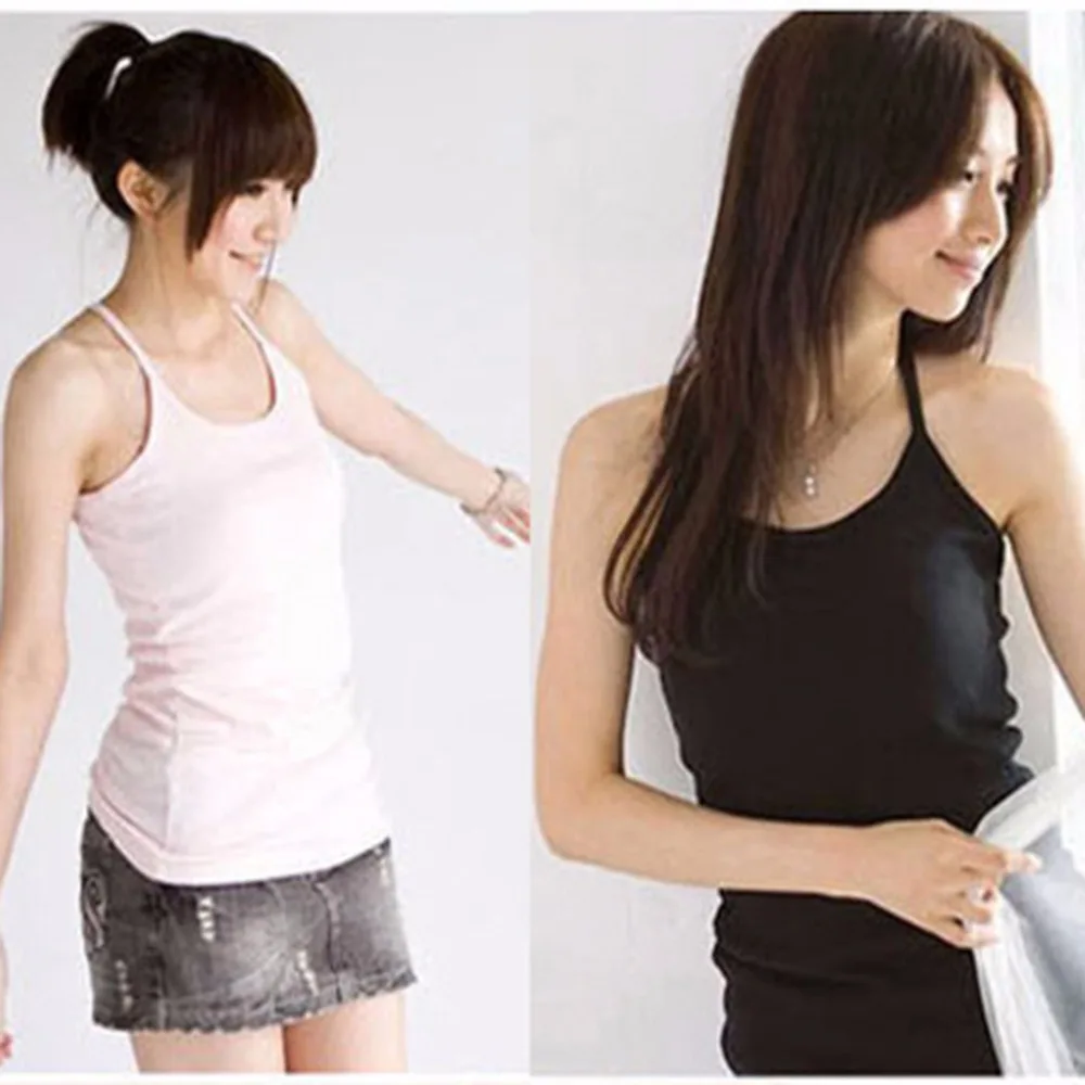 Vest Sexy Women Plain Camisole U-neck Vest Stretchable Backless Slim Sling Tank Tops New 2017 F05
Vest Sexy Women Plain Camisole U-neck Vest Stretchable Backless Slim Sling Tank Tops New 2017 F05