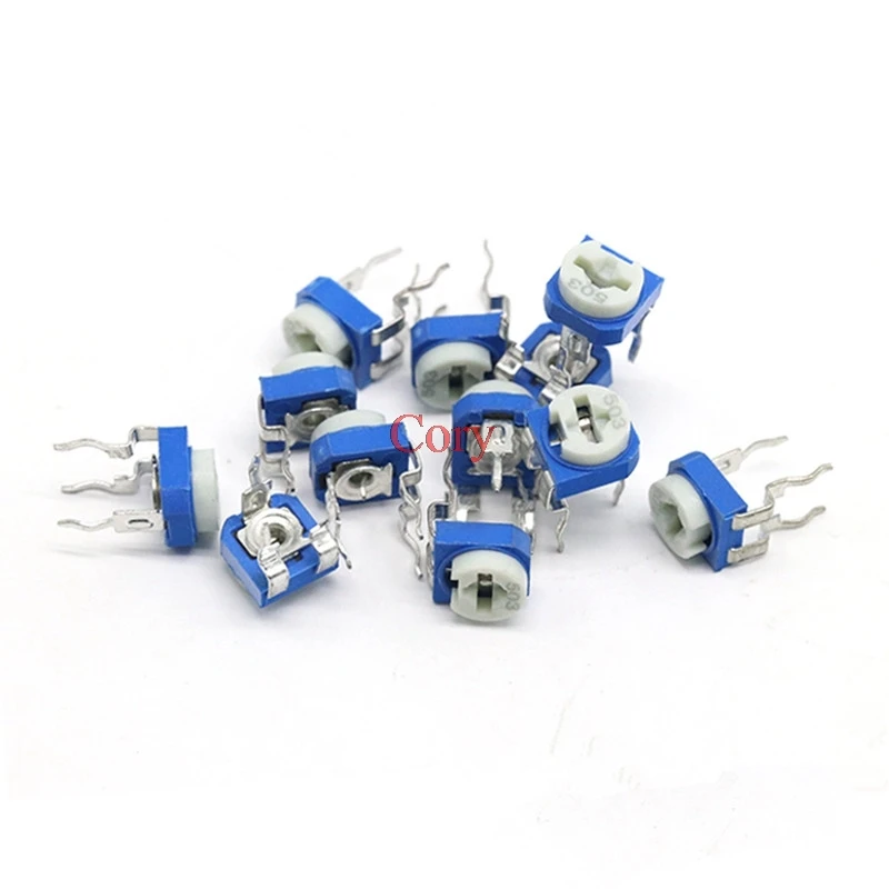 20PCS White Blue adjustable resistor carbon-film potentiometer RM065 Series 100R-1M Ohm 0.1W Trim Pot
20PCS White Blue adjustable resistor carbon-film potentiometer RM065 Series 100R-1M Ohm 0.1W Trim Pot