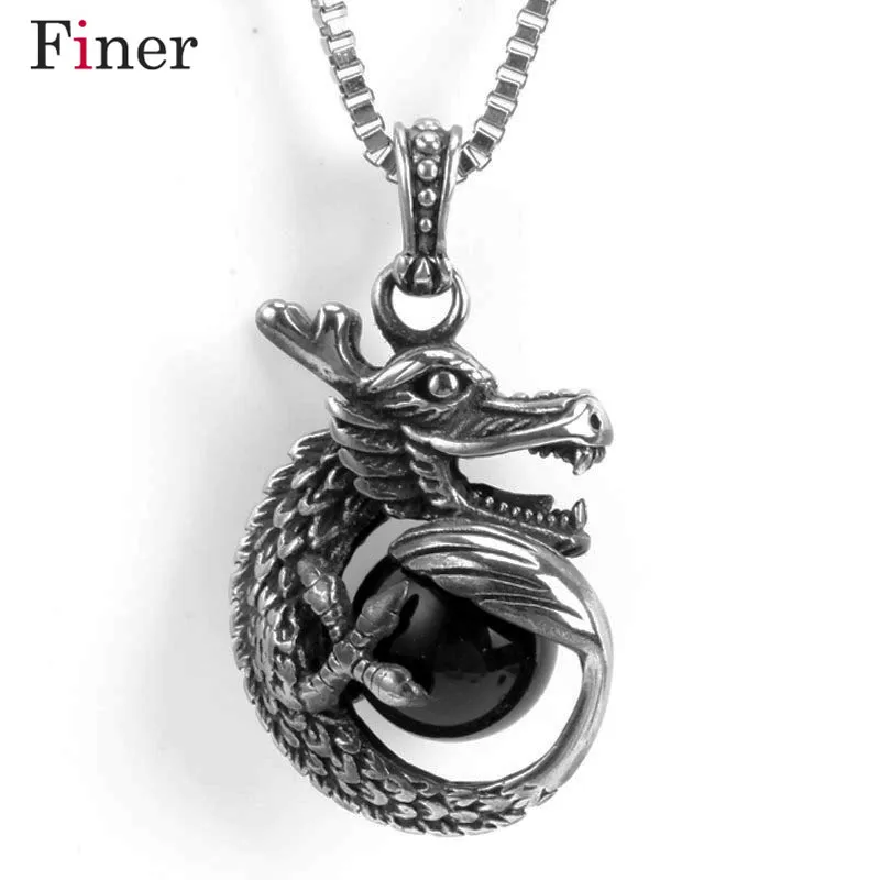 Vintage Titanium Steel Men's necklaces Punk Dragon Sharp teeth Long necklaces for men Stainless steel Silver necklace
Vintage Titanium Steel Men's necklaces Punk Dragon Sharp teeth Long necklaces for men Stainless steel Silver necklace