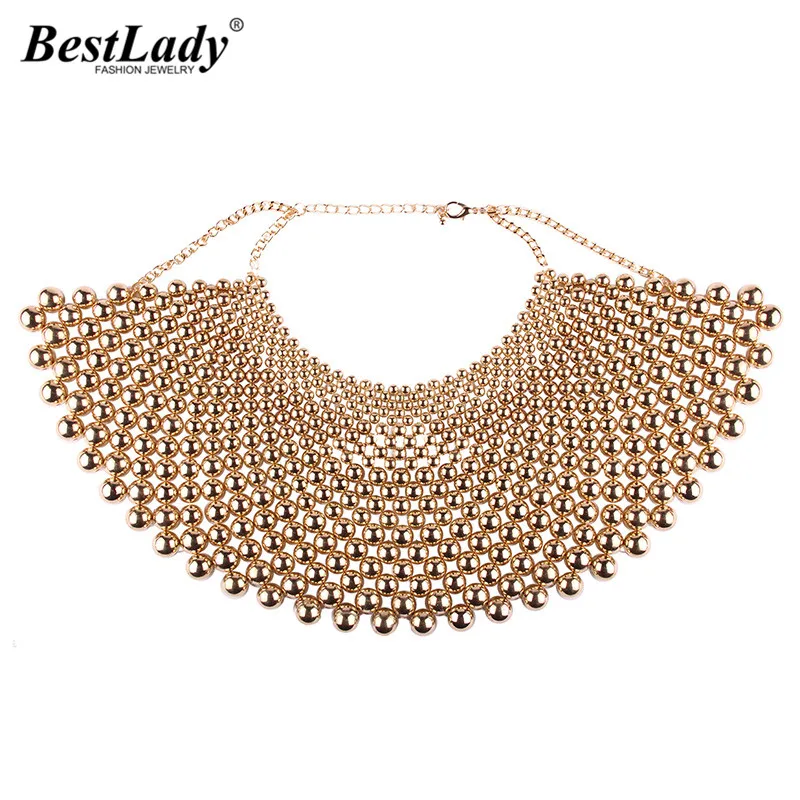 Best lady Bohemian Vintage Pure Maxi Beads Necklaces for Women Wedding Chunky Metal Collar Statement Necklaces Chokers Jewelry
Best lady Bohemian Vintage Pure Maxi Beads Necklaces for Women Wedding Chunky Metal Collar Statement Necklaces Chokers Jewelry