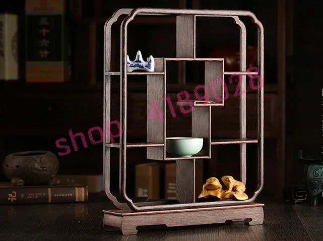 Solid wood chicken wing wood, vertical square (large size) curio shelves, ornament pendulum rack.
Solid wood chicken wing wood, vertical square (large size) curio shelves, ornament pendulum rack.