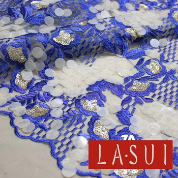 LASUI 2017 Exquisite special large beads matte gold sequins embroidery lace fabric clothing dress fabric X0271
LASUI 2017 Exquisite special large beads matte gold sequins embroidery lace fabric clothing dress fabric X0271