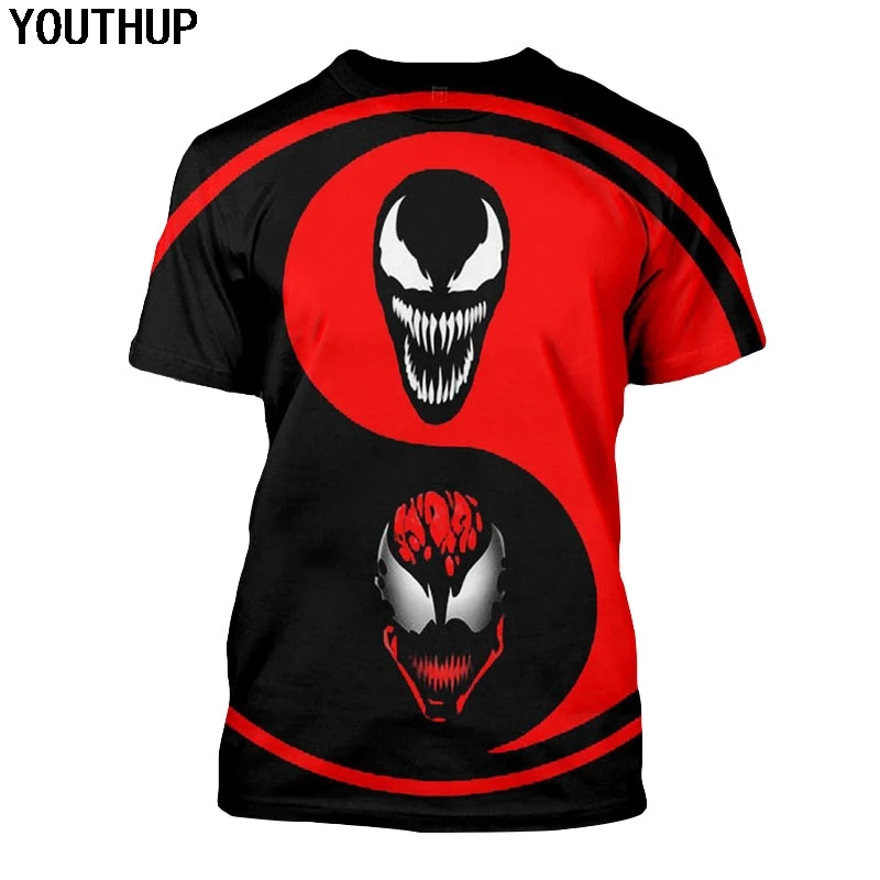 YOUTHUP 2018 Venom T Shirts Men 3d T Shirt Tai Chi Print Funny T shirt Short Sleeve Tees Streetwear Plus Size Cool Movie Tops
YOUTHUP 2018 Venom T Shirts Men 3d T Shirt Tai Chi Print Funny T shirt Short Sleeve Tees Streetwear Plus Size Cool Movie Tops