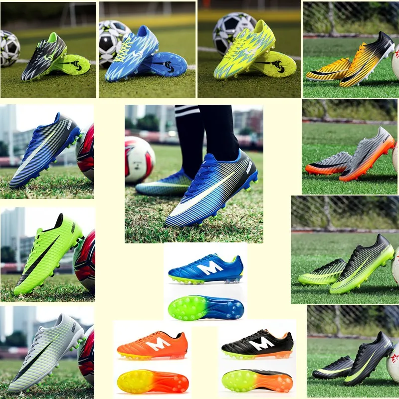 2019 Professional Trainer AG Cleats Football Shoes Adult Kids Soccer Boots Girl Boy Training Zapatos de futbol Men Long Spikes
2019 Professional Trainer AG Cleats Football Shoes Adult Kids Soccer Boots Girl Boy Training Zapatos de futbol Men Long Spikes