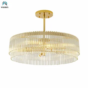 Living Room Luxury Round Led Pendant Lights Lustre K9 Crystal Luminarias Rod Hanging Lamp E14 Indoor Lighting Lamparas Fixtures
Living Room Luxury Round Led Pendant Lights Lustre K9 Crystal Luminarias Rod Hanging Lamp E14 Indoor Lighting Lamparas Fixtures