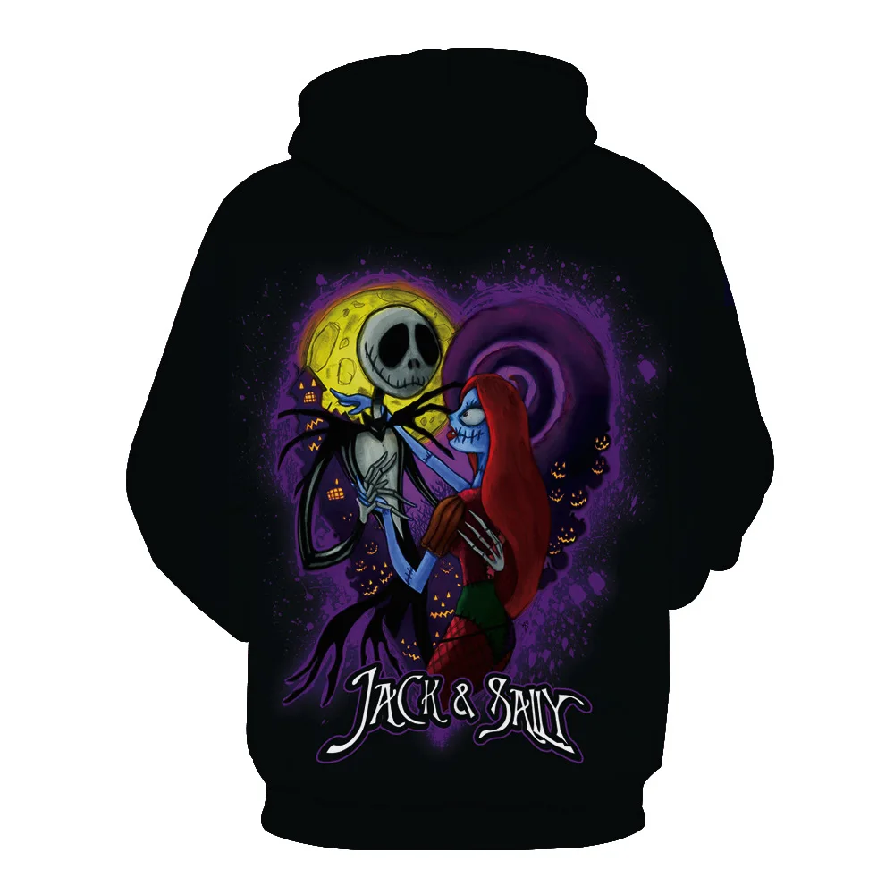 jack skellington and sally hoodie