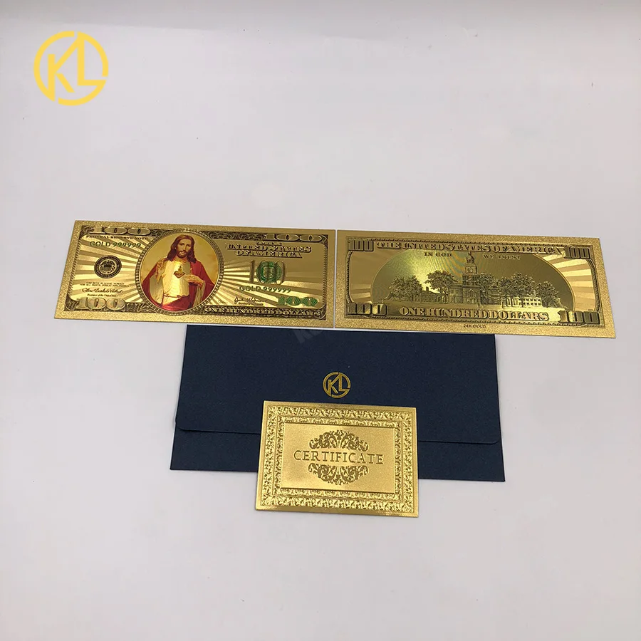 10 pcs/lot New Design 100 US dollar Gold Plated Plastic money Banknote for collection
10 pcs/lot New Design 100 US dollar Gold Plated Plastic money Banknote for collection