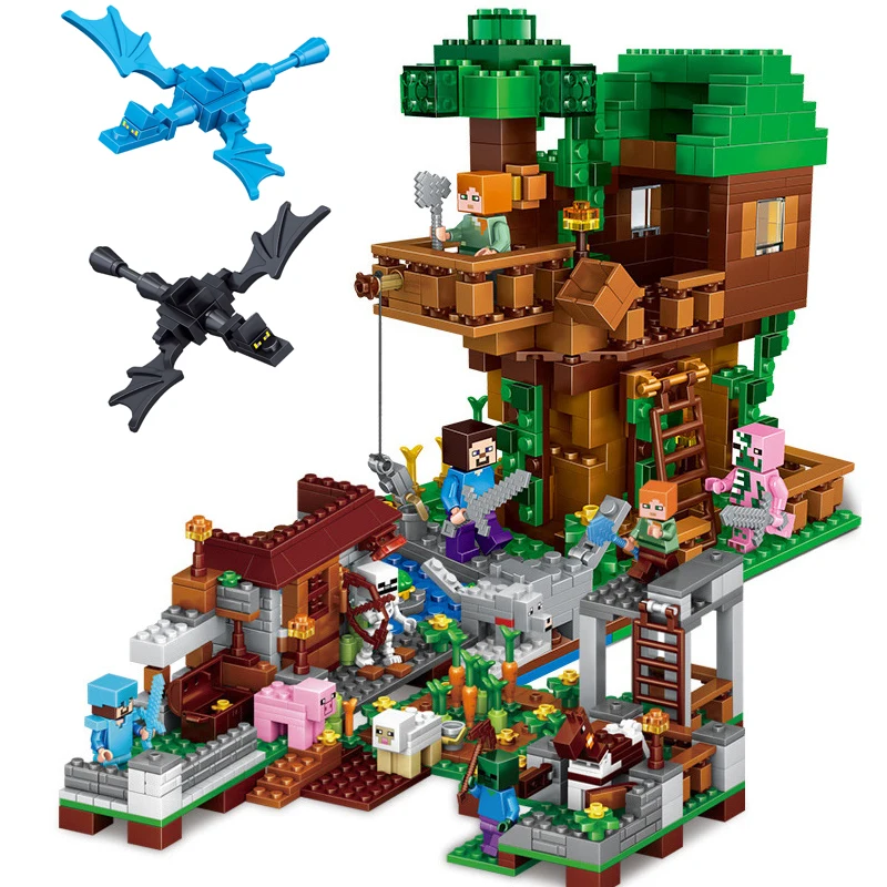 1088pcs Children's building blocks toy Compatible Legoing city minecrafteds Defend tree house farm figures Bricks birthday gifts
1088pcs Children's building blocks toy Compatible Legoing city minecrafteds Defend tree house farm figures Bricks birthday gifts